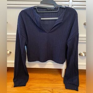 Shein Navy Sweater Top